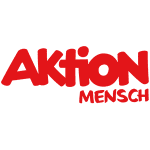 Logo von Aktion Mensch in roter Schrift auf weißem Hintergrund.
